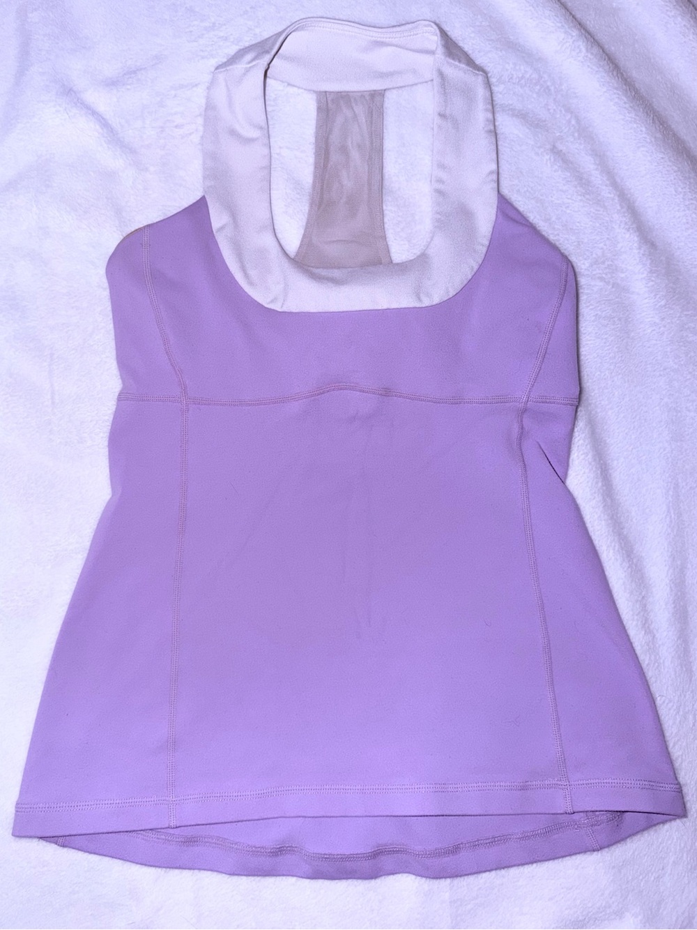 Lululemon Athletica Throwback Scoop Neck Racerback Tank Top Size 8 Lavender